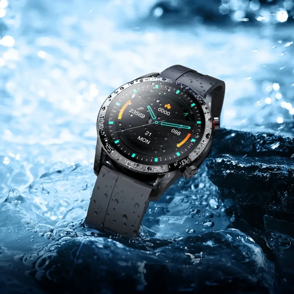 Smartwatch-Hoco-Y21-AMOLED-Metal-Gray-Cinturino-in-pelle-Call-Fu-extra-big-12723-762.webp