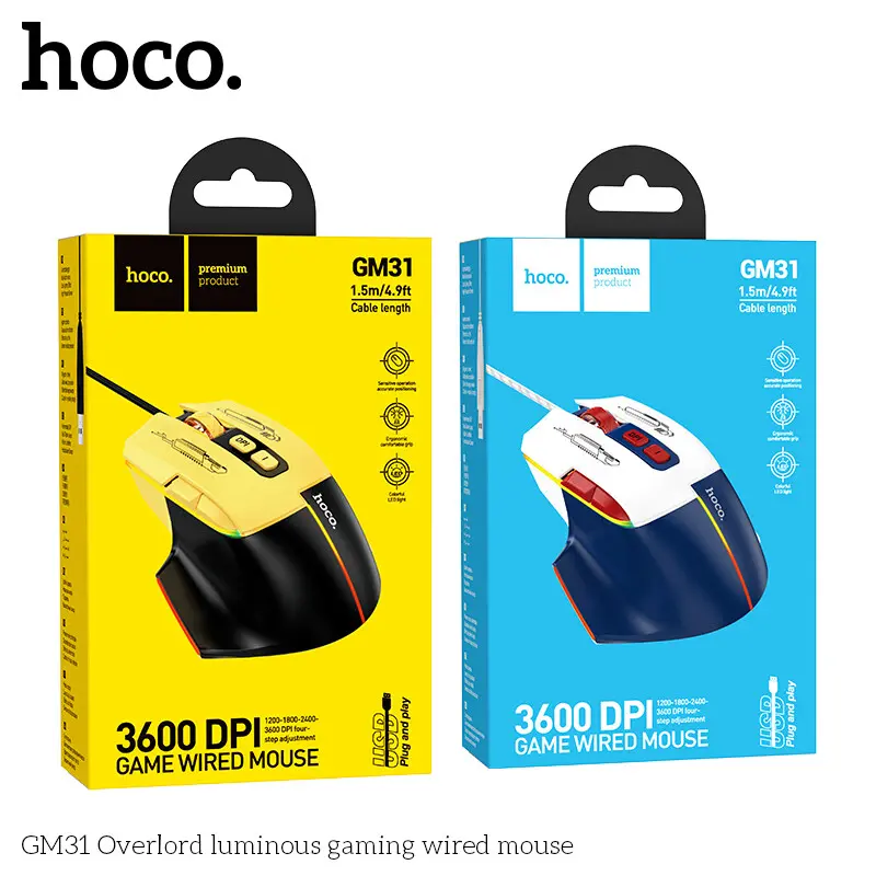 Hoco GM31 Black/Yellow