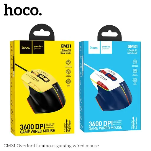 [HOCO GM31 BLACK/YELLOW] Hoco GM31 Black/Yellow